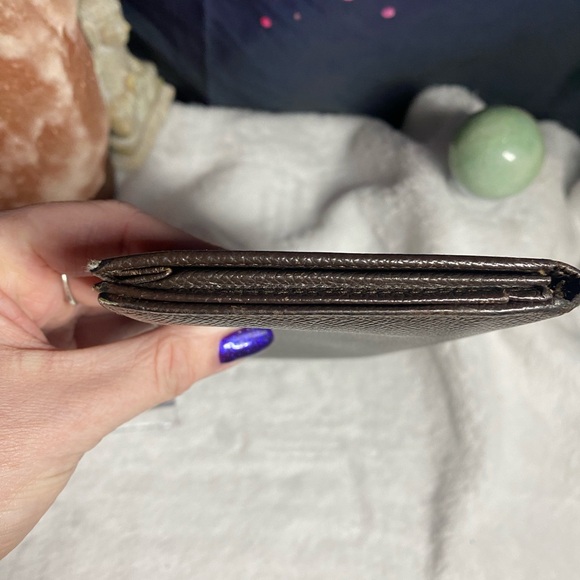 Bulgari Leather Long Wallet-Brown W/COA - Picture 10 of 12